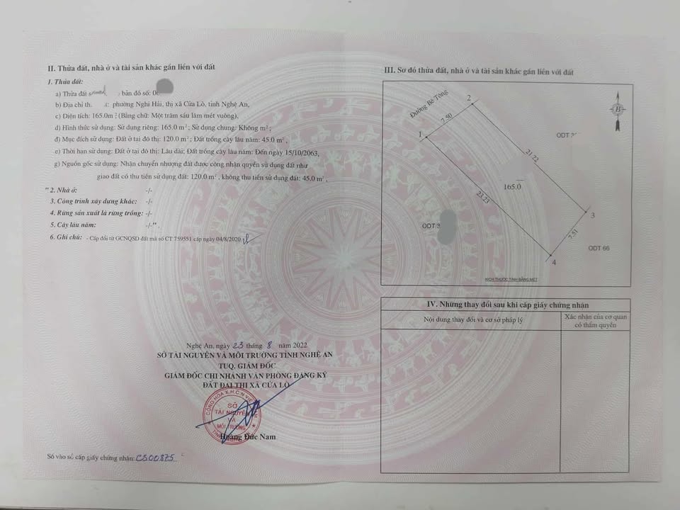 Đất Nghi Hải 165m² giá 1.3 tỷ - Xây dựng ngay không cần chờ!