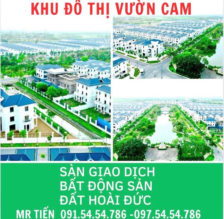 Biệt thự Vườn Cam Hoài Đức 200m² giá 6.486 tỷ - Không gian sống đẳng cấp giữa thiên nhiên!