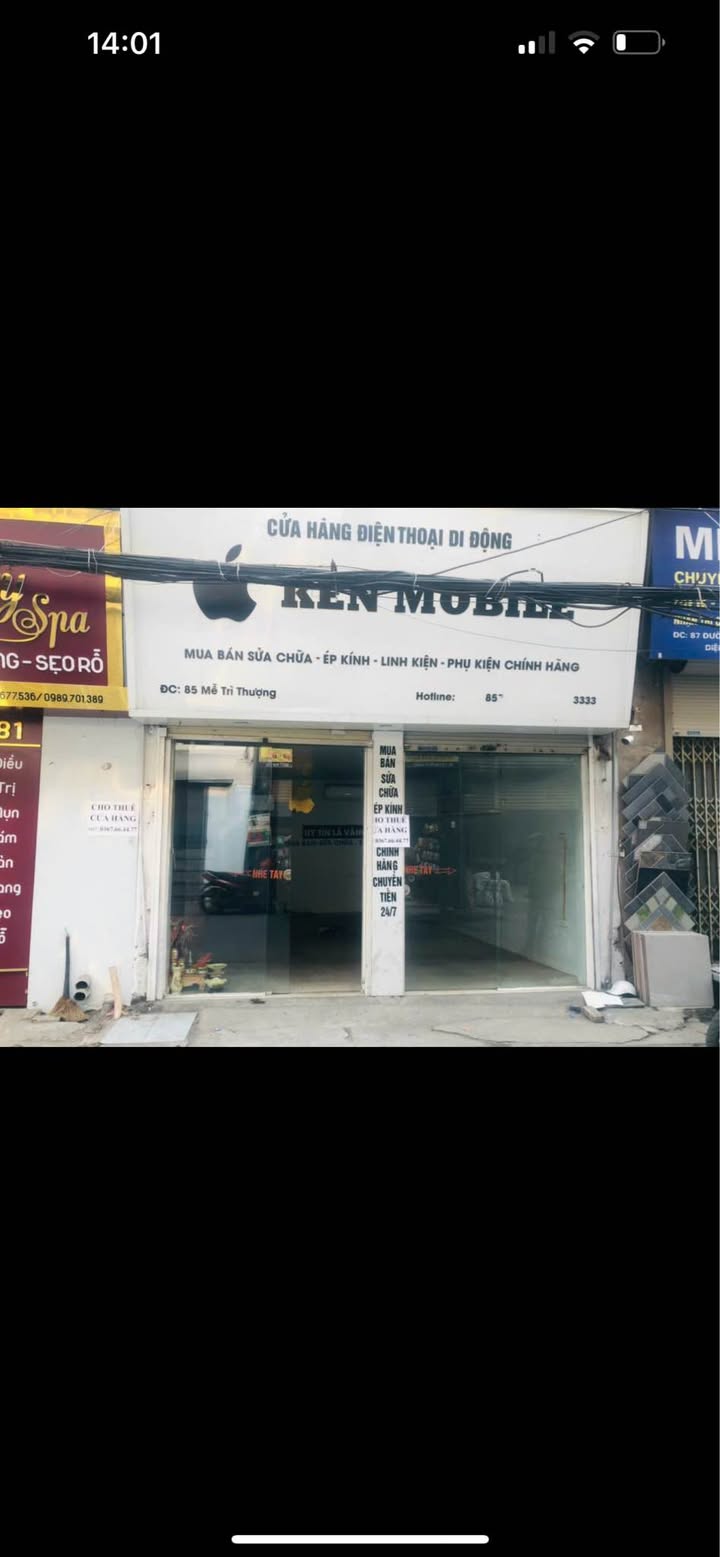 Cho thuê mặt bằng 185 Mễ Trì Thượng 30m² - Giá điện nước dân sinh hấp dẫn!