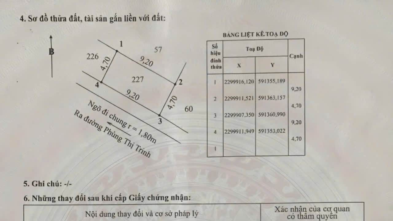Lô đất Phùng Thị Trinh, Hải Phòng 43m² giá 1.29 tỷ - Sổ đỏ chính chủ!