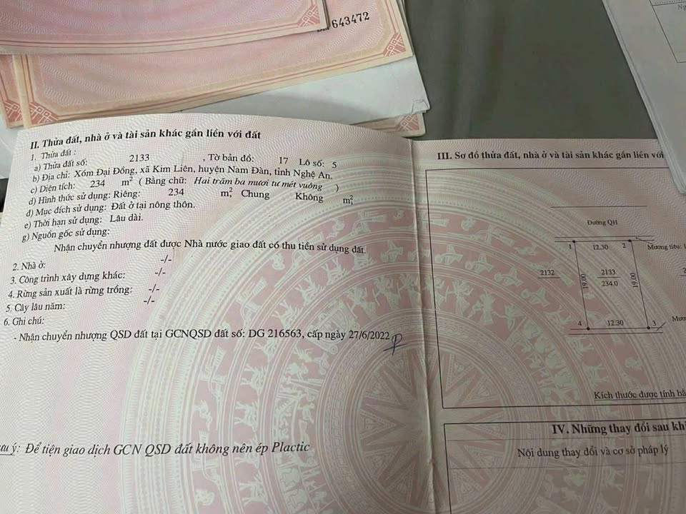 Đất nền Kim Liên, Nam Đàn 233m² giá 2.6 tỷ - Đầu tư sinh lời ngay!