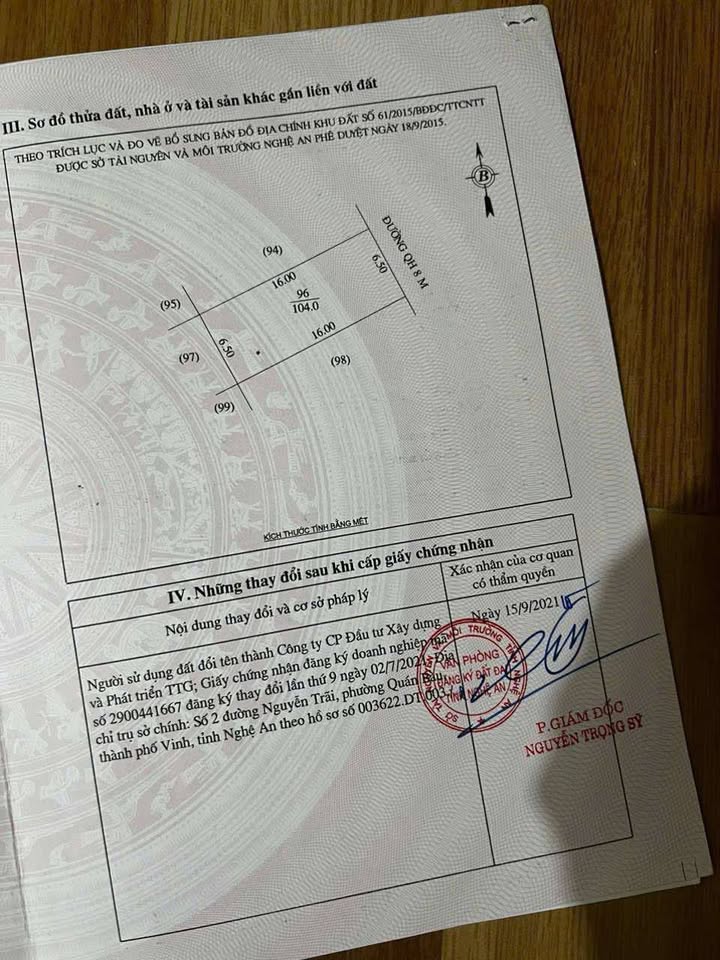 Đất nền dự án Lotus Nghi Liên 104m² giá thỏa thuận - Cơ hội đầu tư hiếm có!