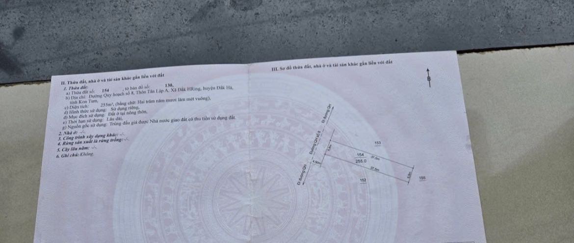 Đất nền Đắk Hring 255m² giá đầu tư - Cơ hội vàng cho nhà đầu tư!