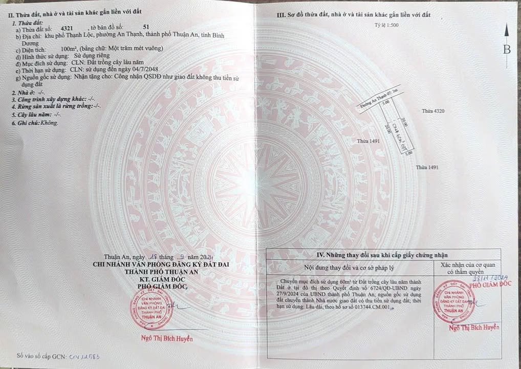 Đất mặt tiền An Thạnh 07, Thuận An 100m² chỉ 2.15 tỷ - Đầu tư sinh lời ngay!