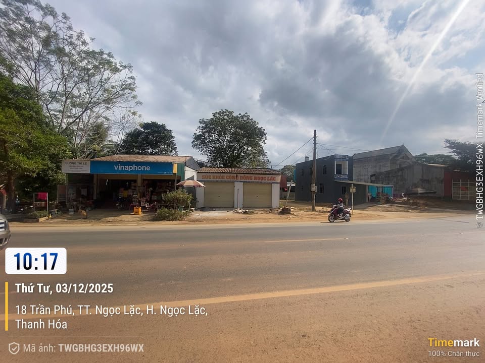 Đất bám đường Trần Phú, Ngọc Lặc 223m² giá 2 tỷ - Tiềm năng kinh doanh lớn!