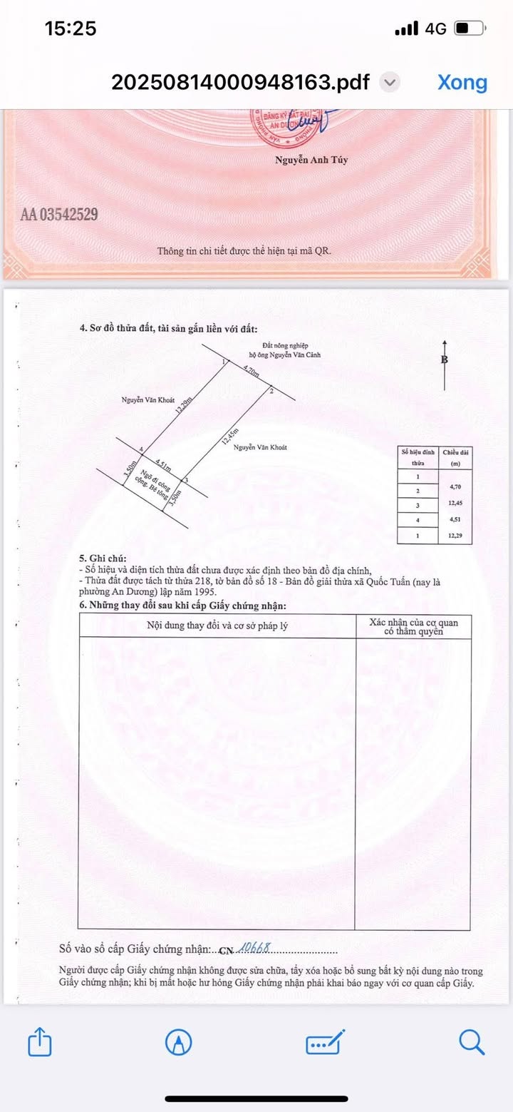 Đất nền 55m² Quốc Tuấn - An Dương - Đường ô tô đỗ cửa, giá chỉ 8xx triệu!