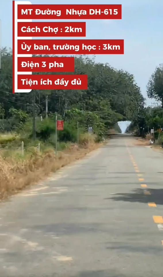 Đất nền Long Nguyên - Bến Cát 1100m² - Mặt tiền đường DH-615, cơ hội đầu tư tuyệt vời!