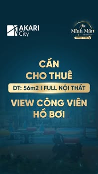 Căn hộ 2PN tại Akari City 56m² - Full nội thất, chỉ việc vào ở!