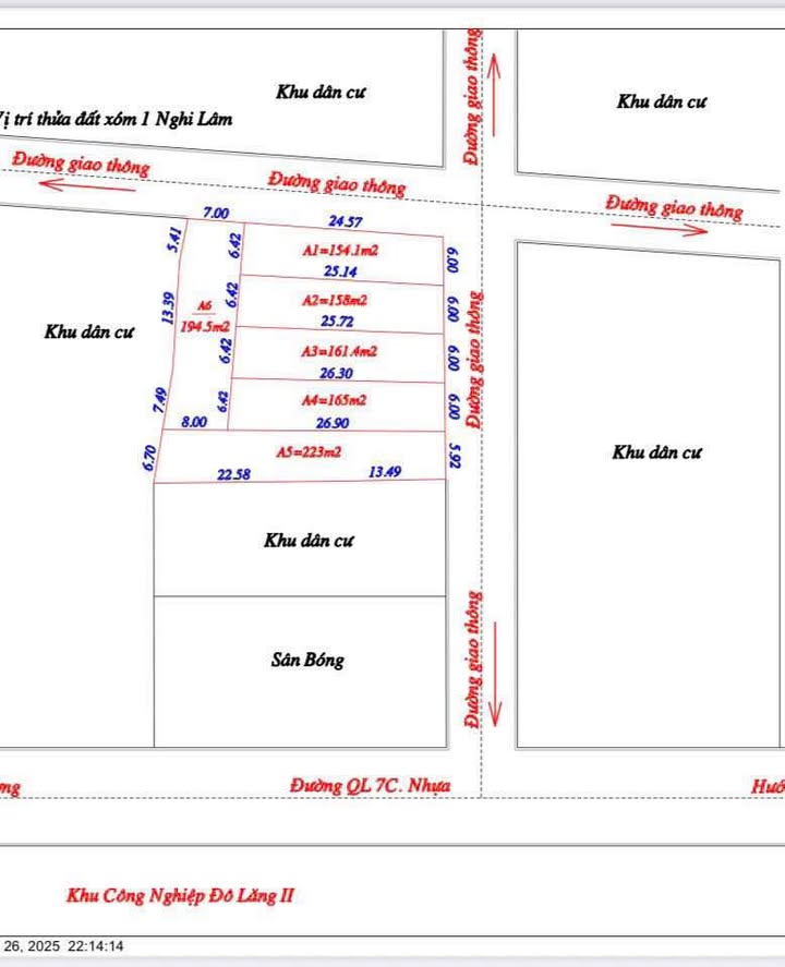 Đất nền Nghi Lâm 161m² giá chỉ 1.3 tỷ - Gần cụm KCN Đô Lương!