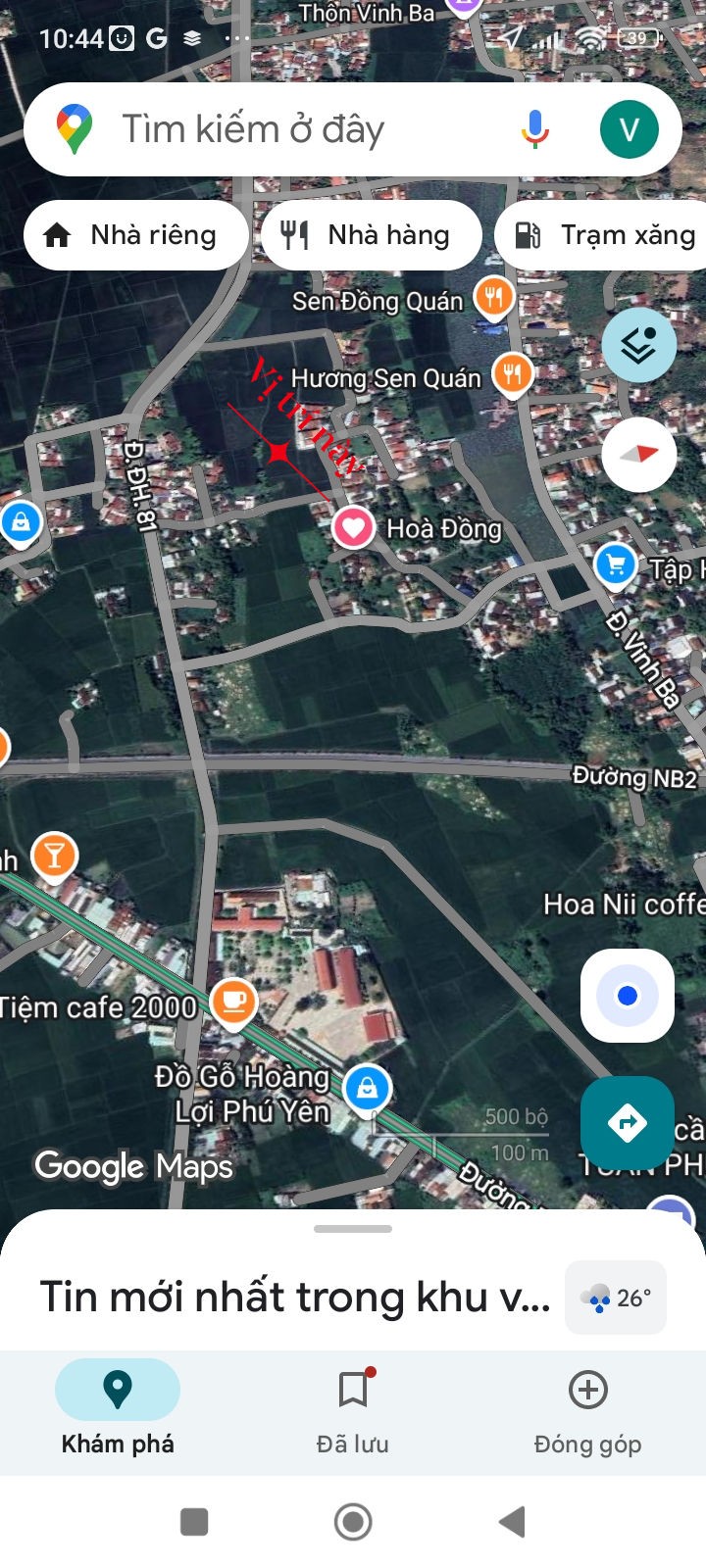 Đất thổ cư Hòa Đồng 180m² giá 500 triệu - Đường ô tô thông thoáng!