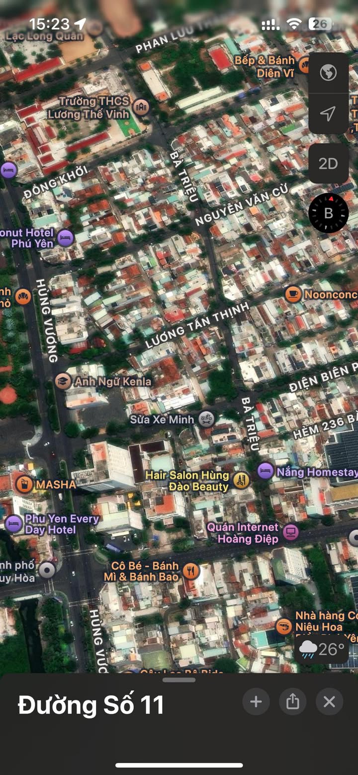 Nhà bán 3 mặt tiền đường Điện Biên Phủ, P7, Tuy Hòa, 100m² - Tiềm năng kinh doanh vượt trội!