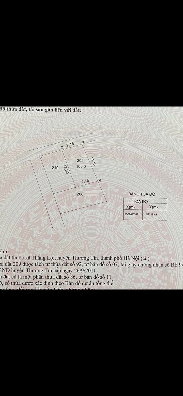 Đất nền Thôn Mai Xá, Thắng Lợi, Thường Tín 100m² giá 4.1 tỷ - Vị trí đắc địa cho đầu tư!