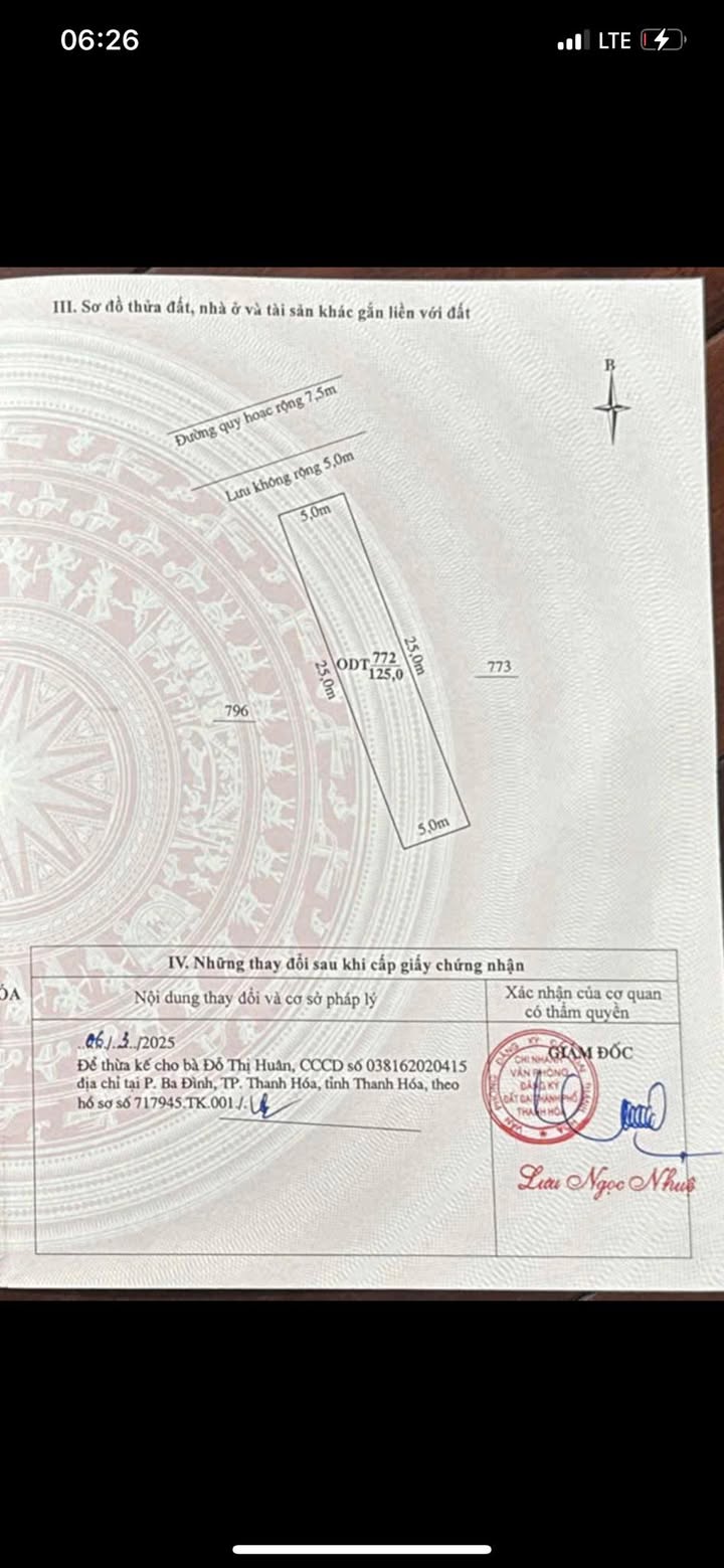 Đất nền An Hưng, Thanh Hóa 125m² giá 1.95 tỷ - Cơ hội vàng cho nhà đầu tư!