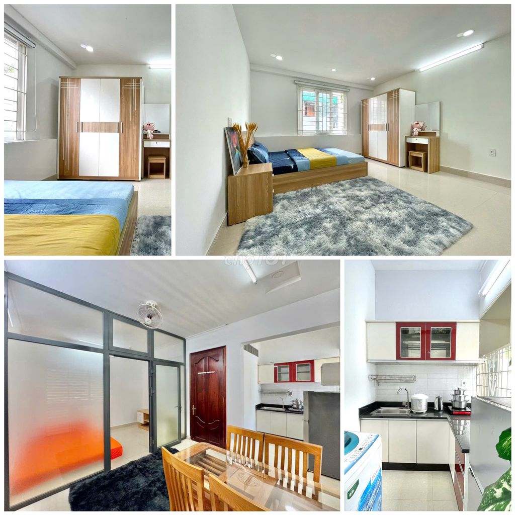 Căn hộ 2PN Phổ Quang 50m² giá 7.5 triệu - Tiện nghi hiện đại, an ninh 24/7!