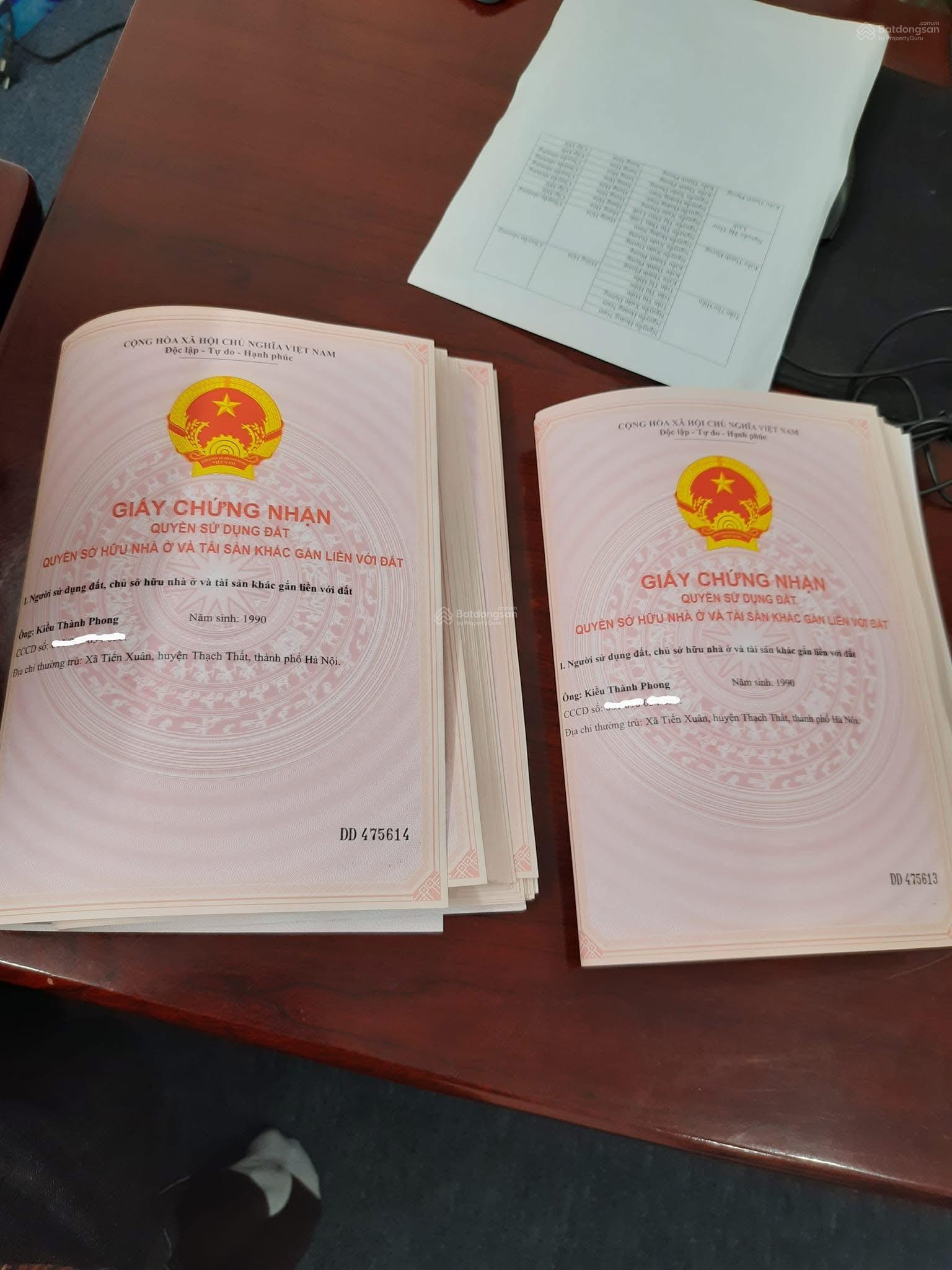 Cần bán gấp 5 lô đất 100m² tại khu công nghệ cao Hoà Lạc - Đầu tư sinh lời ngay!