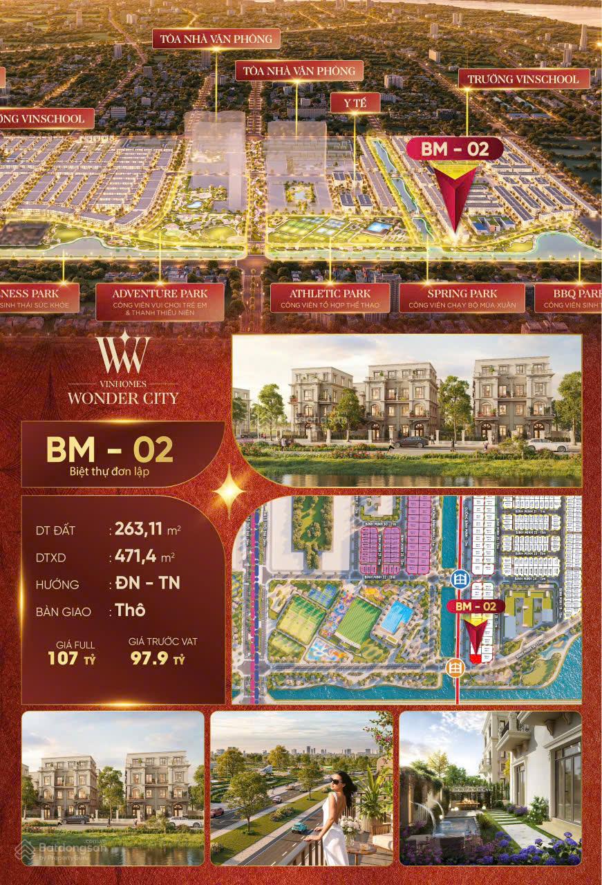 Nhà đơn lập góc Vinhomes Đan Phượng 263,11m² giá 85 tỷ - Chiết khấu 30%!