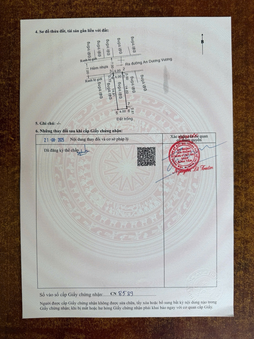 Đất nền hẻm 131 An Dương Vương 62,5m² giá 5,5 tỷ - Tiện ích đầy đủ, pháp lý rõ ràng!