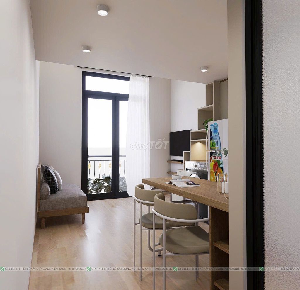 Căn hộ Duplex cho thuê tại Nam Sơn 1, Đà Nẵng 35m² giá 5.7 triệu - Thiết kế hiện đại, đầy đủ nội thất