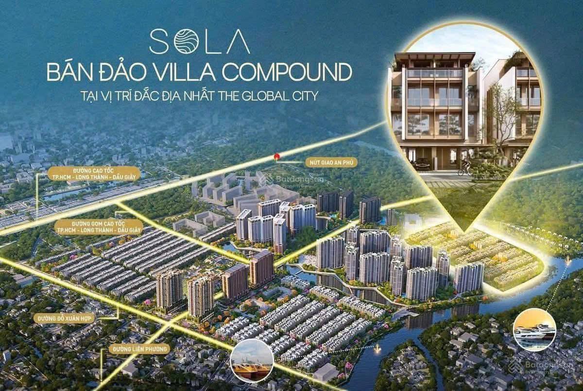 Biệt thự Sola Compound 3 Mặt Sông tại The Global City 228m² giá 47 tỷ - Đầu tư bền vững!