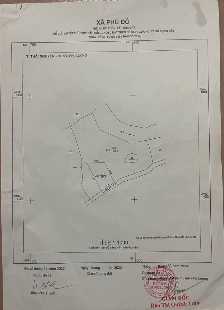 Đất Farm 4000m² tại Phú Đô, Phú Lương, Thái Nguyên - Giá chỉ 1.72 tỷ, phù hợp làm biệt thự!