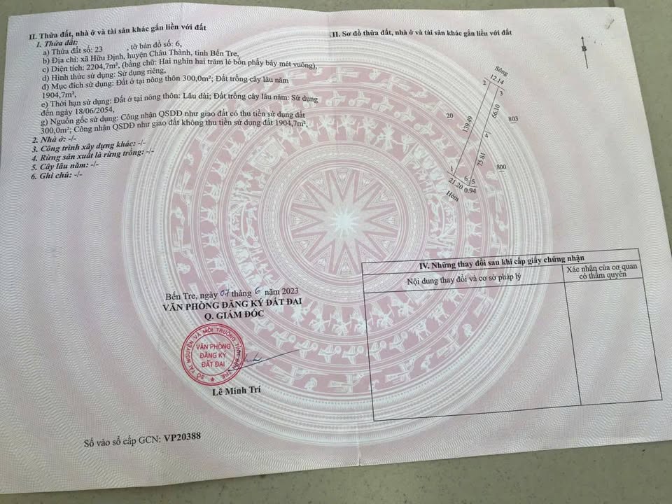 Đất nền Phú Tân, Châu Thành, Bến Tre 2204m² giá 5.5 tỷ - Đầu tư sinh lời ngay!