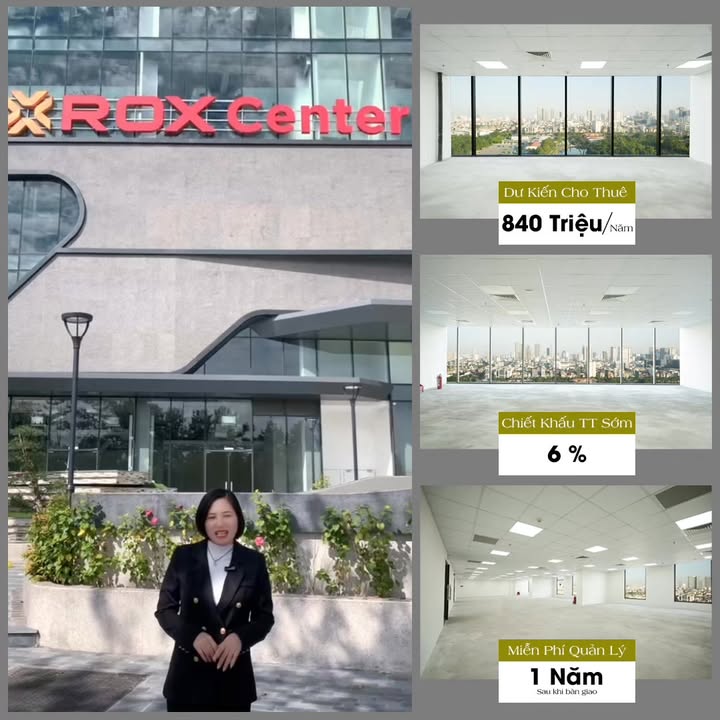 Tòa văn phòng hạng A Rox Tower 138m² giá chỉ 6.9 tỷ - Đầu tư sinh lời ngay!