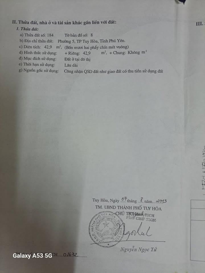 Nhà cấp 4 Phường Tuy Hòa 42.9m² giá 1.5 tỷ - Sẵn sàng vào ở ngay!