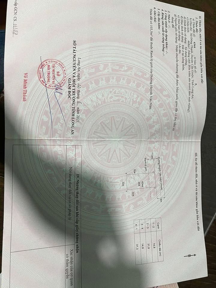 Đất nền 468m² mặt tiền đường Huỳnh Văn Năm, Cần Giuộc - Thổ cư 100%