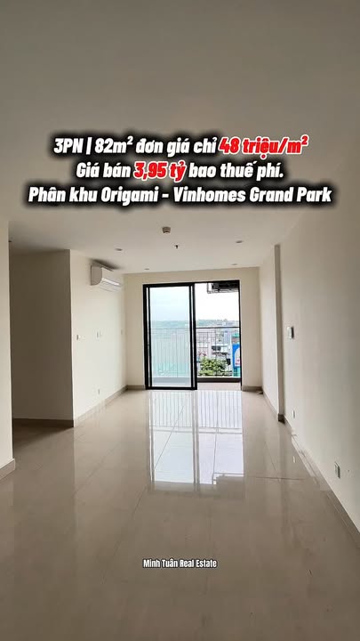 Căn hộ The Origami Thủ Đức 82m² giá 3.95 tỷ - View hồ sen thoáng đãng!