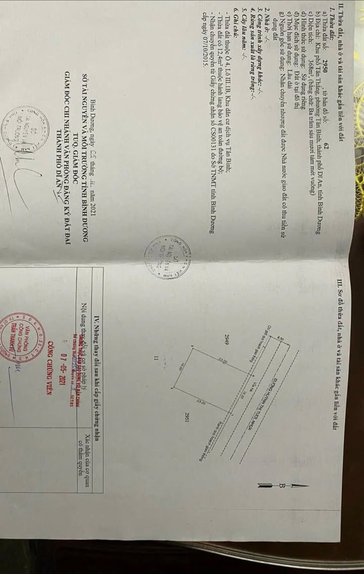 Đất mặt tiền đường Huỳnh Thị Tươi, Dĩ An 368m² giá 13.6 tỷ - Kinh doanh đa ngành nghề!