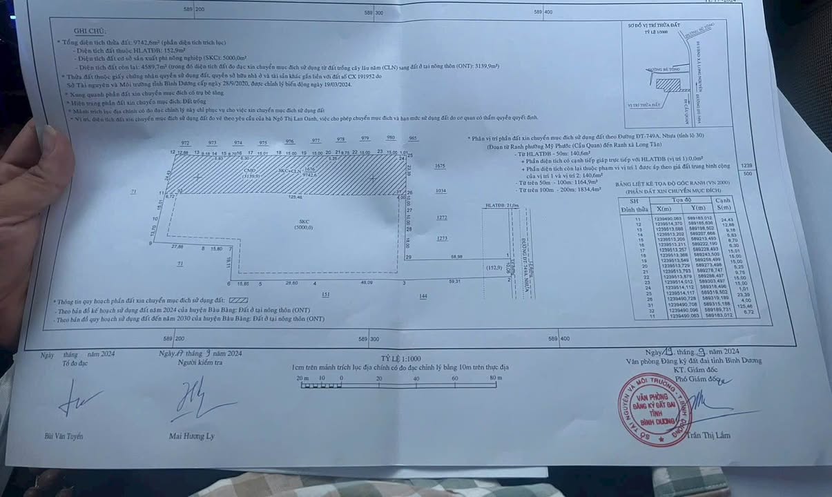 Đất SKC 10.000m² Đường DT749, Long Nguyên, Bàu Bàng - Đầu tư sinh lời ngay!