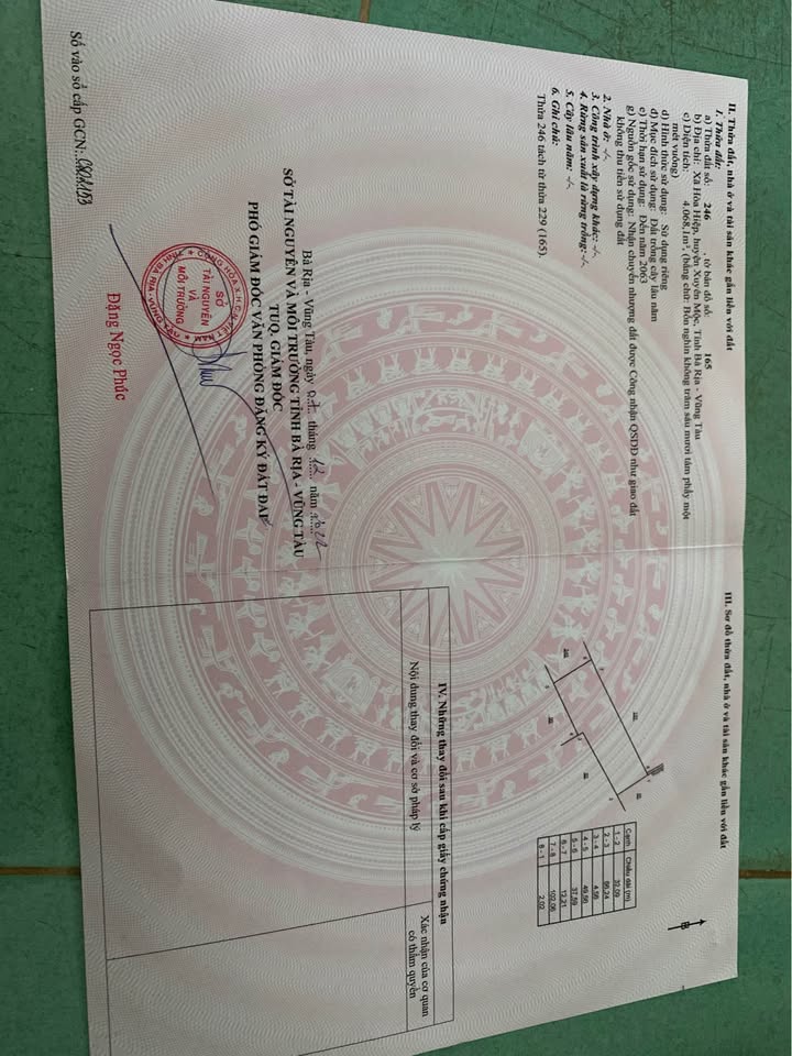 Đất trồng cây lâu năm 4068m² xã Hòa Hiệp - Giá 1.756 tỷ, cơ hội đầu tư hấp dẫn!