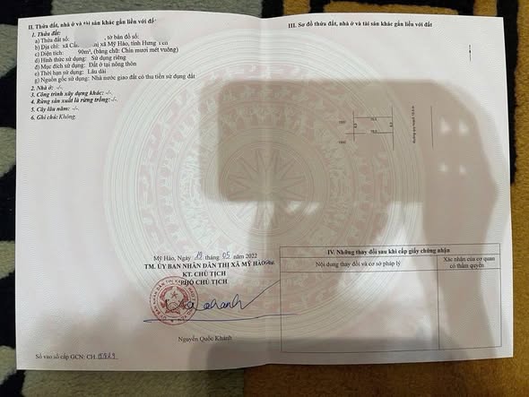 Đất nền Cẩm Xá, Mỹ Hào 90m² giá 3.7 tỷ - Hướng Đông view vườn hoa!