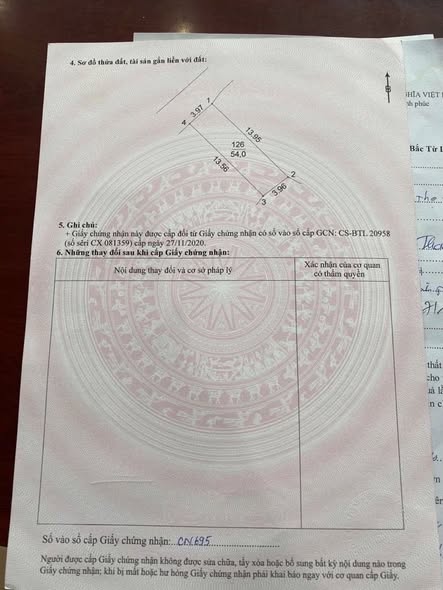 Đất nền Trần Cung 54m² giá 13.8 tỷ - Lô góc đẹp, sổ đỏ chính chủ!