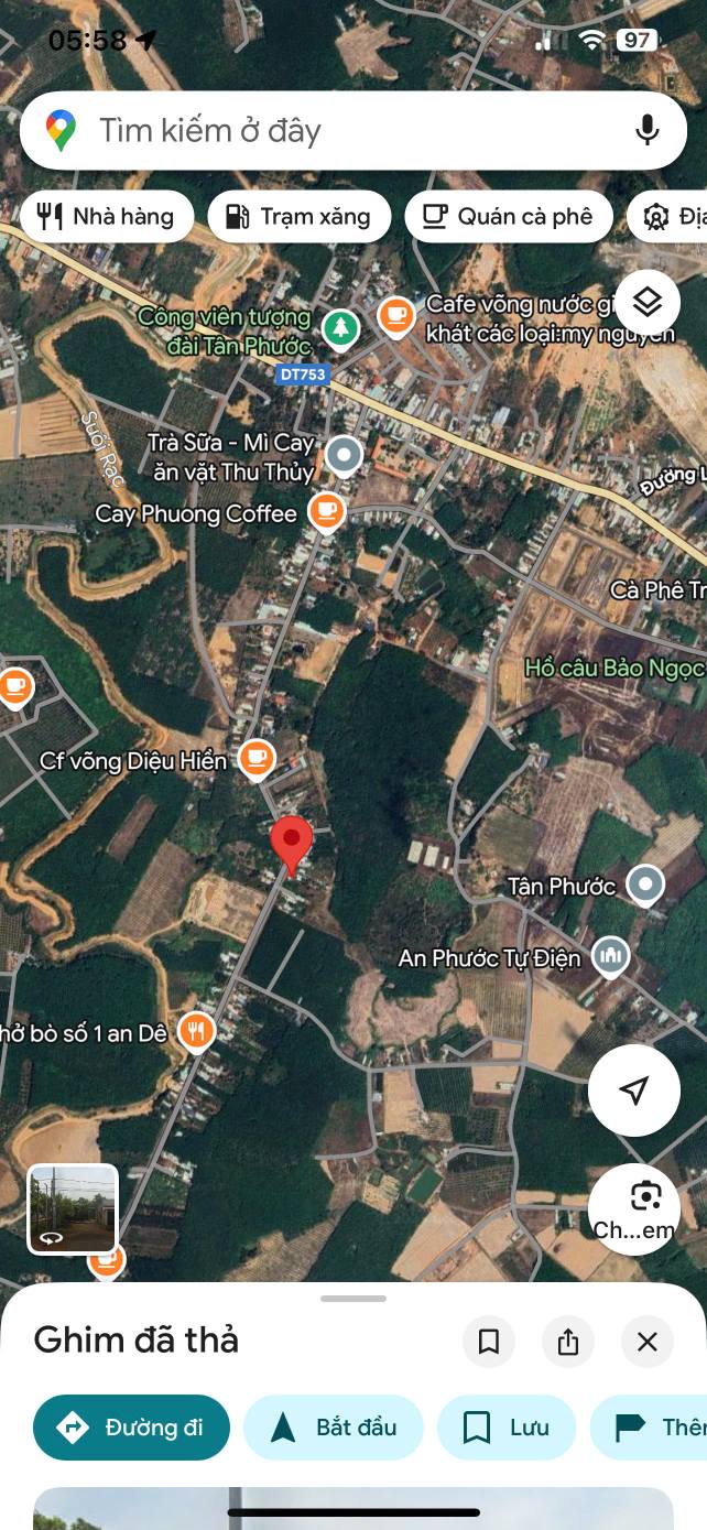 Nhà cấp 4 Tân Phước, Đồng Phú 612m² giá 1 tỷ - Đất full sổ hồng chính chủ!