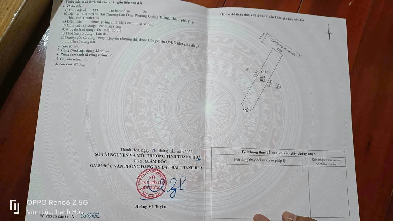 Nhà đất Hải Thượng Lãn Ông, TP Thanh Hóa 90m² giá 3.65 tỷ - Đầu tư sinh lời ngay!