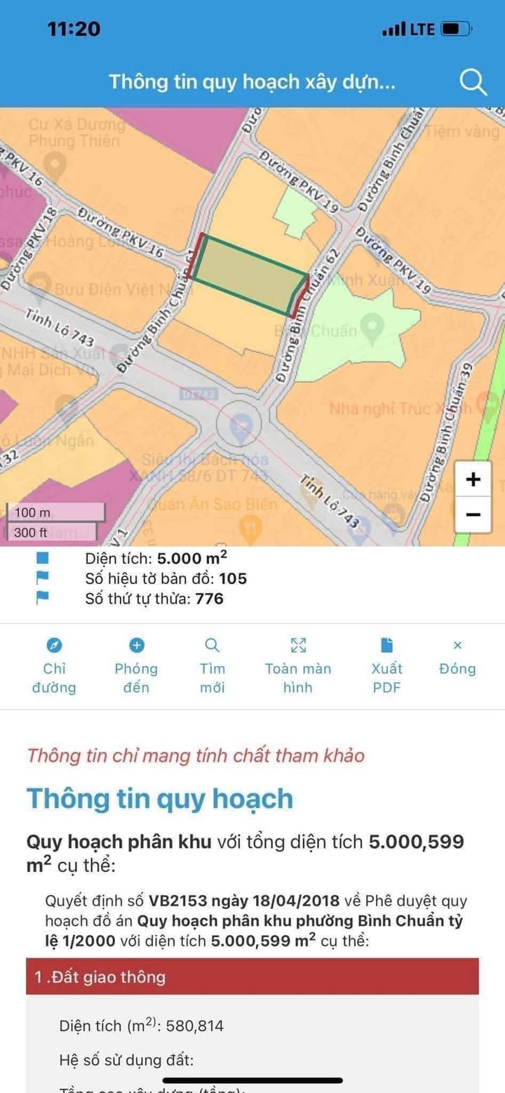 Đất mặt tiền đường BC 61-62, Bình Chuẩn 5000m² giá 110 tỷ - Cơ hội đầu tư hấp dẫn!