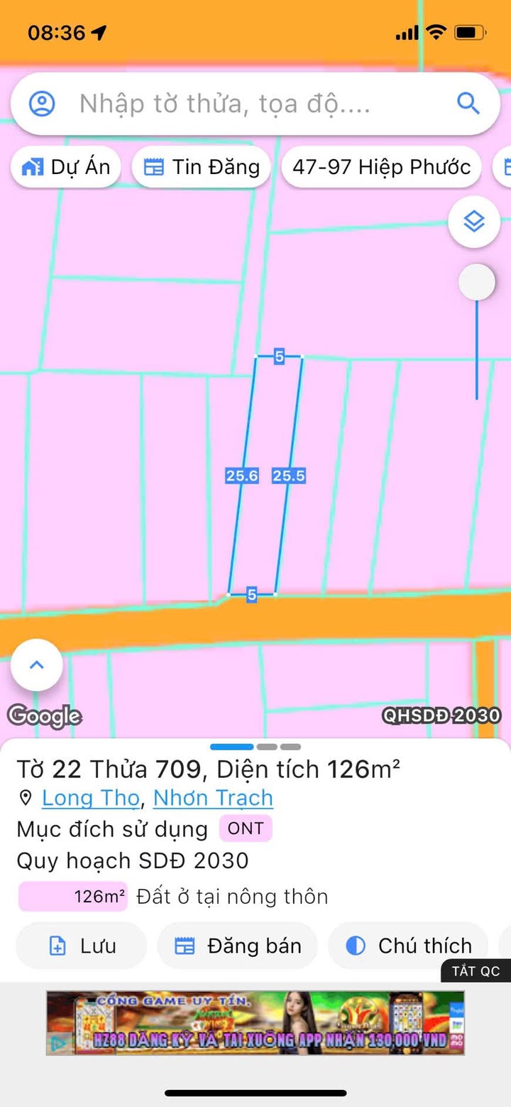 Đất nền chính chủ tại xã Long Thọ, Nhơn Trạch 126m² - Giá chỉ 1.99 tỷ, thương lượng tốt!