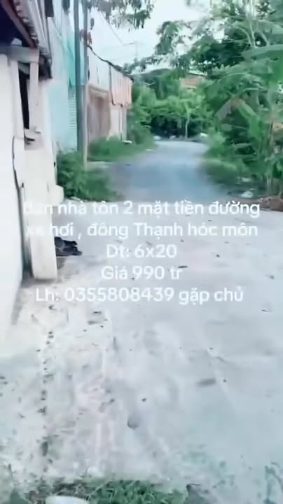 Đất nền Đông Thạnh Hóc Môn 120m² giá 990 triệu - Cơ hội đầu tư sinh lời!