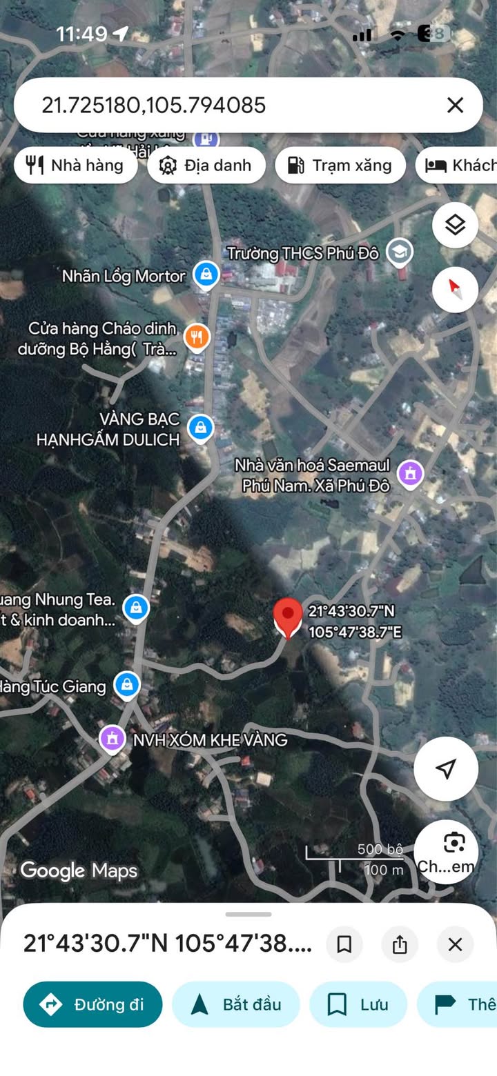 Đất thổ cư 4000m² tại Phú Đô, Phú Lương - Giá chỉ 1 tỷ VND!