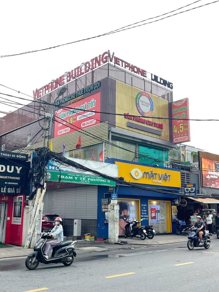 Cho thuê mặt bằng 2 mặt tiền Lê Quang Định Bình Thạnh 136m² - Vị trí đắc địa, kinh doanh thuận lợi!