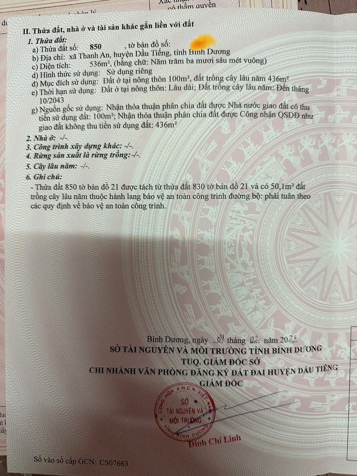 Đất nền Thanh An Dầu Tiếng 500m² giá 800 triệu - Đầu tư sinh lời ngay!