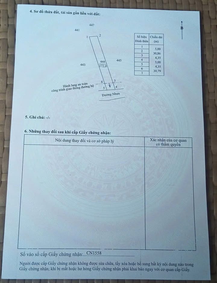 Đất nền 175m² xã Trà Côn Vĩnh Long - Mặt tiền đường nhựa 5m, gần cầu Sa Cô!