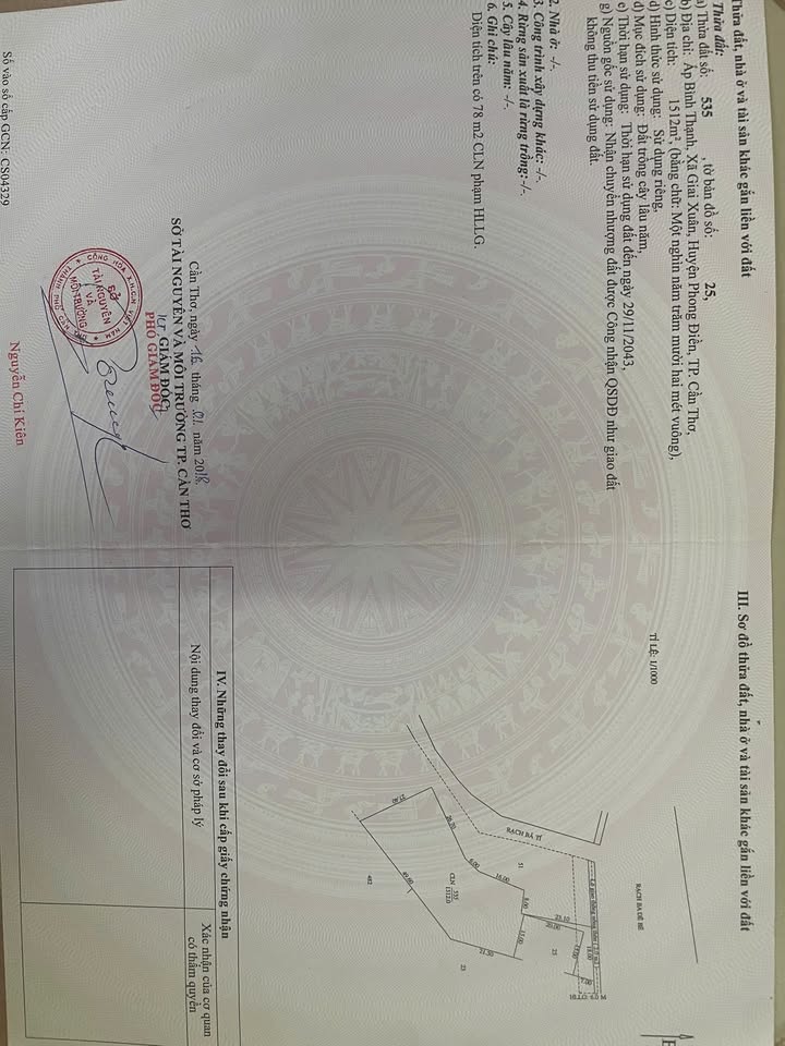 Đất vườn Giai Xuân, Phong Điền 1812m² giá 3.6 tỷ - Cơ hội đầu tư hấp dẫn!