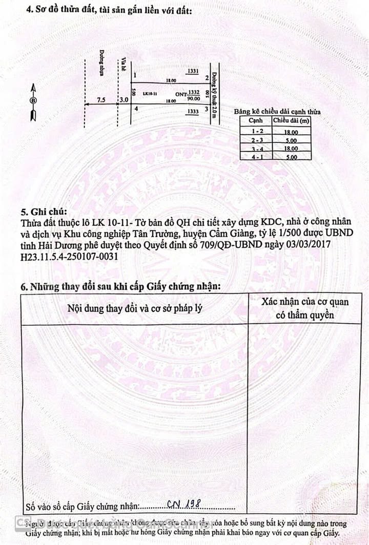 Đất nền TNR Star Tân Trường 114m² giá 3 tỷ - Cơ hội đầu tư vàng!