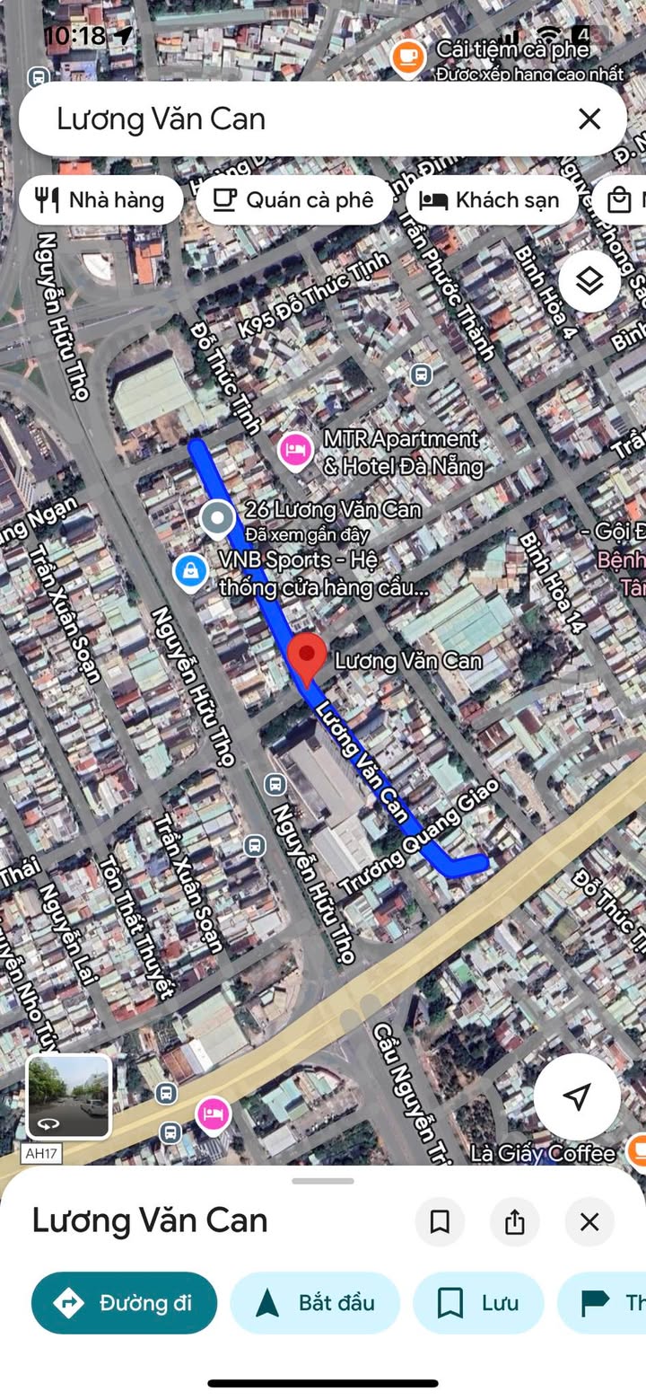 Đất nền Lương Văn Can, Cẩm Lệ, Đà Nẵng 81m² giá 6.5 tỷ - Tặng dãy trọ cho thuê 12 triệu!