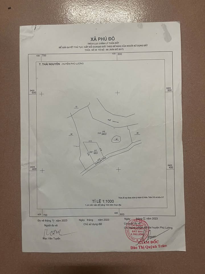 Đất Farm Phú Đô Phú Lương 4000m² giá chỉ 1.72 tỷ - Cơ hội đầu tư hấp dẫn!