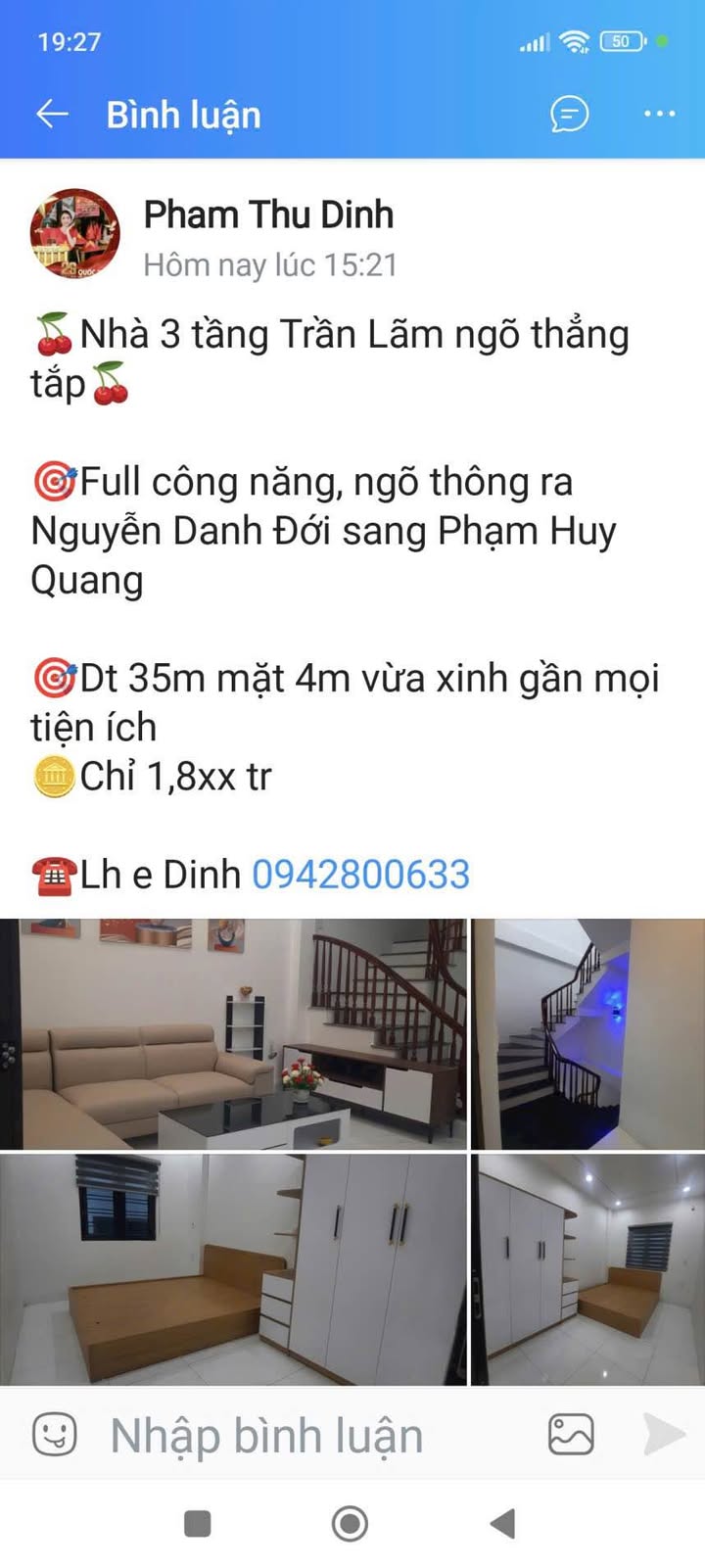 Nhà riêng Trần Lãm Thái Bình 36m² giá 1 tỷ - Nhà xinh gần UBND!