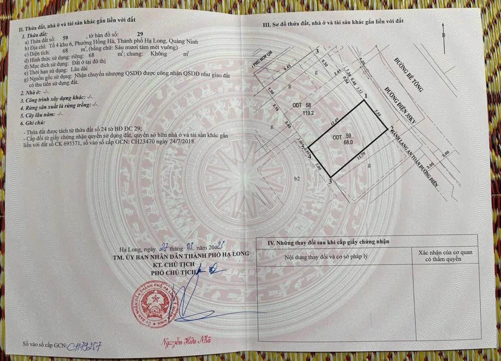 Đất nền tại Tuyển Than, Cột 8 Hồng Hà 68m² giá 5 tỷ - Sổ hồng chính chủ!