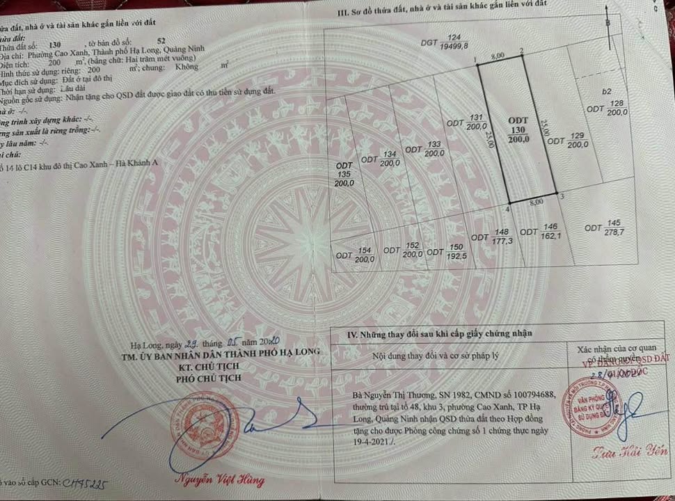 Đất nền C14-14 Cao Xanh, Hạ Long 200m² - Kinh doanh thuận lợi, sổ đỏ lâu dài!